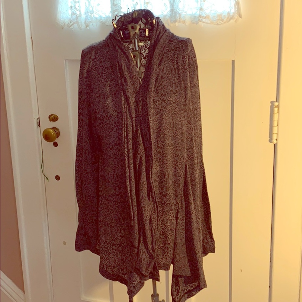 Coldwater creek cowl neck swing cardigan